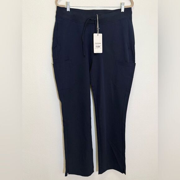 Mandala - Cargo Scrub Pants Joggers Nurse Medical Woven EquaTek Navy - size L - Picture 1 of 6